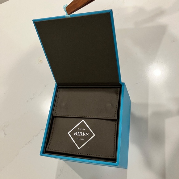 Birks bracelet presentation box with pouch - Picture 2 of 5